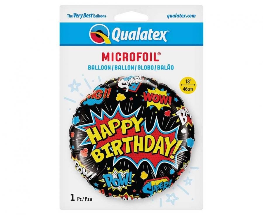 Фолиев Балон "Birthday Super Hero", - Party Design