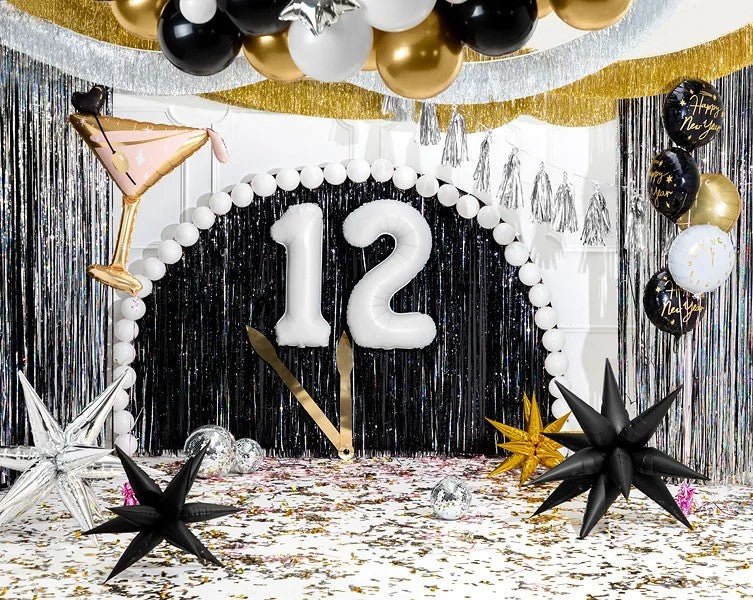 Фолиев Балон Цифра, Бяло, 86см - Party Design