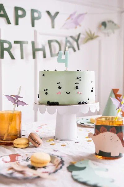 Свещ за рожден ден - Цифра, Светлосиня - Party Design