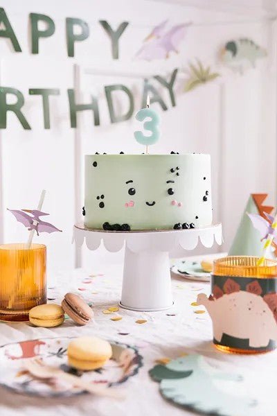 Свещ за рожден ден - Цифра, Светлосиня - Party Design
