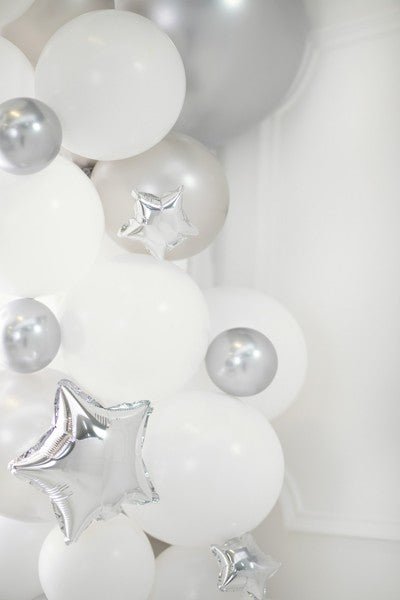 Латексов Балон Хром, Сребро - Party Design