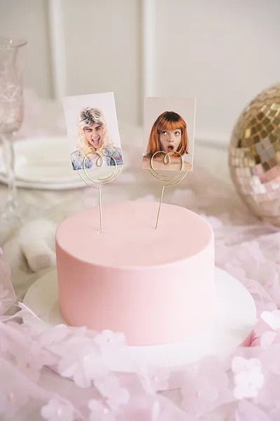 Златисти топери във форма на сърце - Party Design