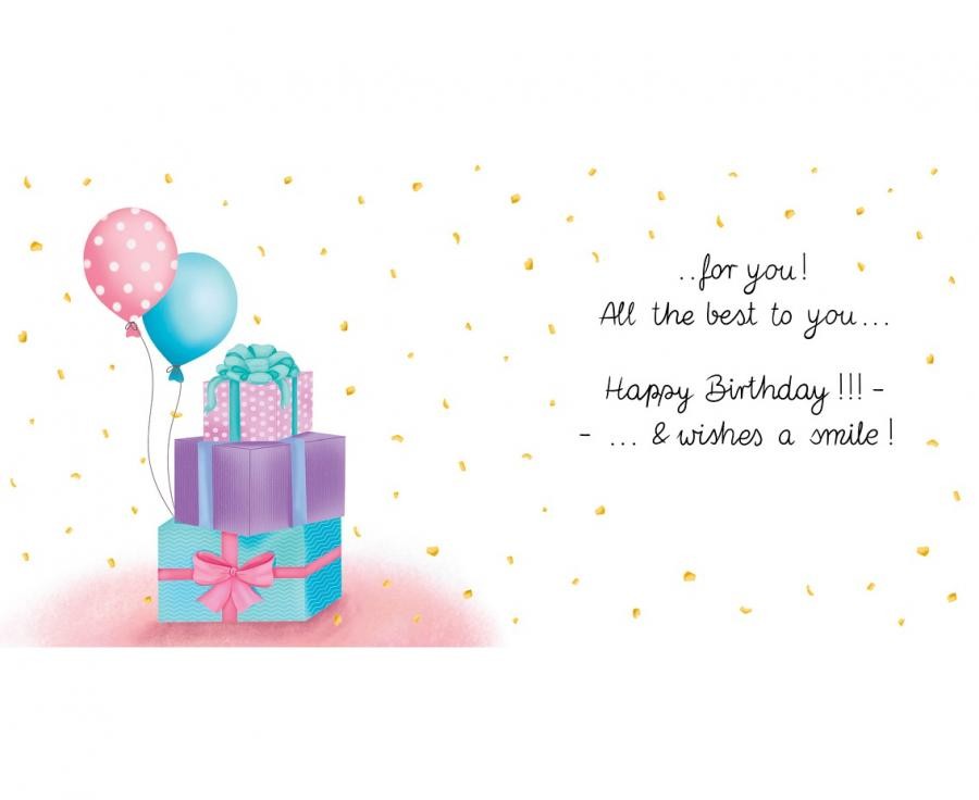 Biglietto d'auguri con Torta