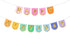 Банер "Happy Birthday" микс от цветове - Party Design