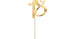 Златен Cake Topper с Цифри - Party Design