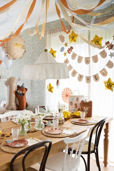 Фолиев балон за Първи Рожден Ден с Мече - Party Design