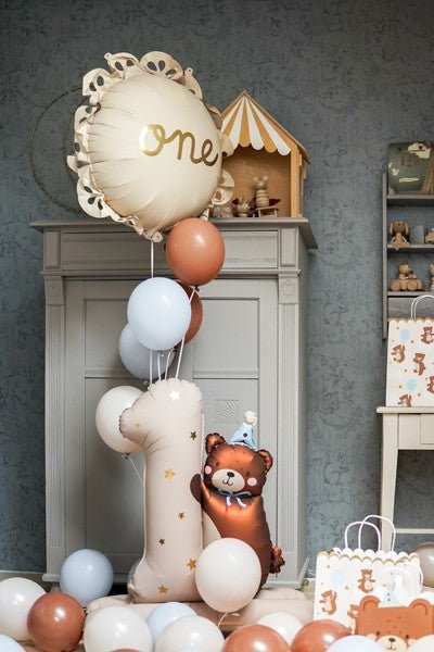 Фолиев балон „One“ с волани - Party Design