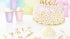 Топери букви, златни, 9.5 - 12 см - Party Design