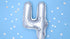 Фолиев Балон Цифра, Сребърно - 35см - Party Design