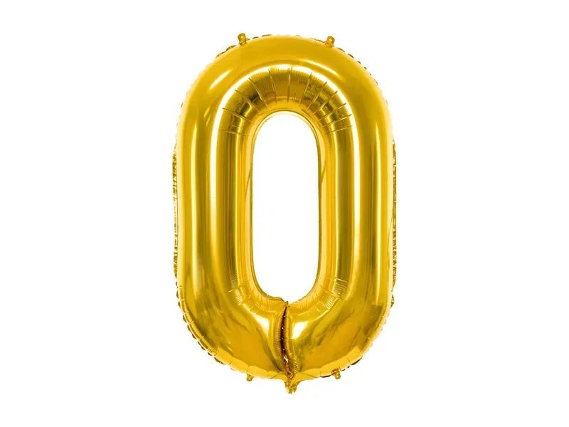 Фолиев Балон Цифра, Злато - 86см - Party Design