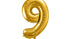 Фолиев Балон Цифра, Злато - 86см - Party Design