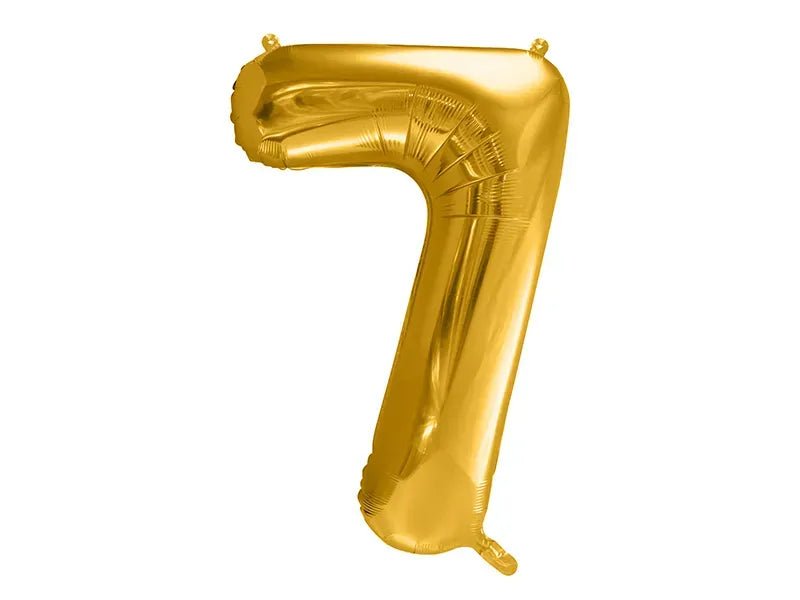 Фолиев Балон Цифра, Злато - 86см - Party Design