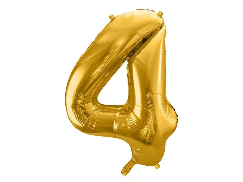Фолиев Балон Цифра, Злато - 86см - Party Design