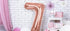 Фолиев Балон Цифра, Розово Злато - 86см - Party Design