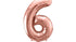 Фолиев Балон Цифра, Розово Злато - 86см - Party Design