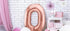 Фолиев Балон Цифра, Розово Злато - 86см - Party Design