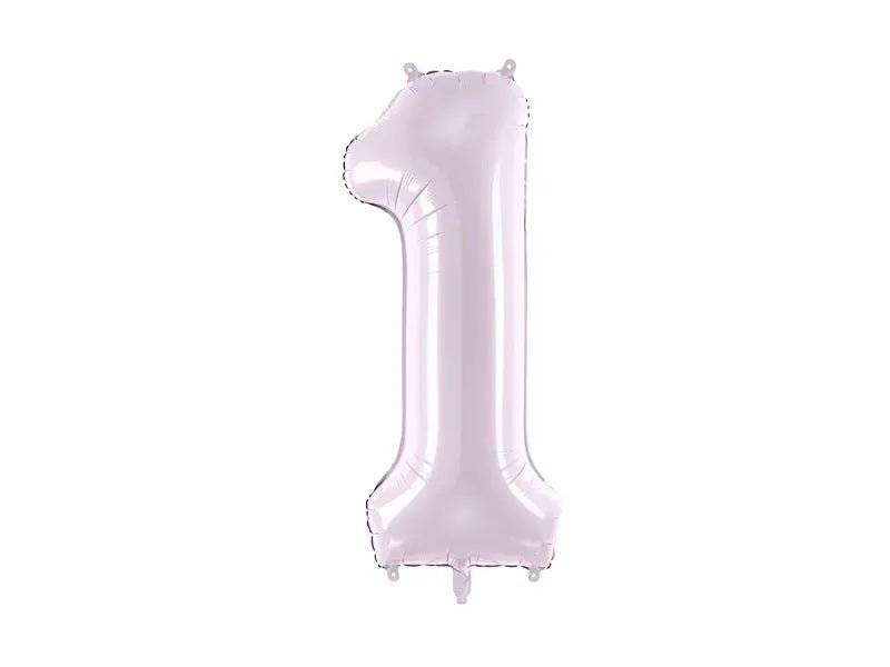 Фолиев Балон Цифра, Светло Лилаво, 72 см - Party Design
