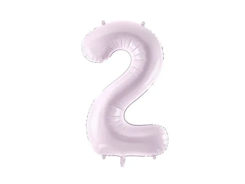 Фолиев Балон Цифра, Светло Лилаво, 72 см - Party Design