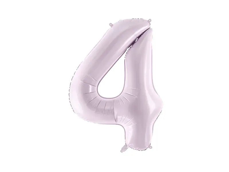 Фолиев Балон Цифра, Светло Лилаво, 72 см - Party Design