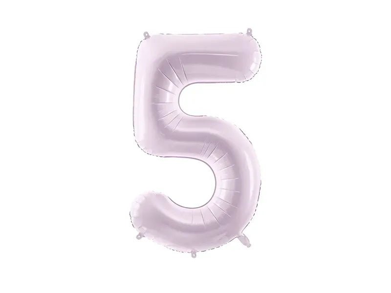 Фолиев Балон Цифра, Светло Лилаво, 72 см - Party Design