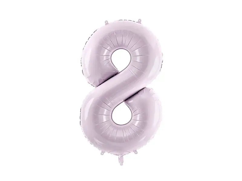Фолиев Балон Цифра, Светло Лилаво, 72 см - Party Design