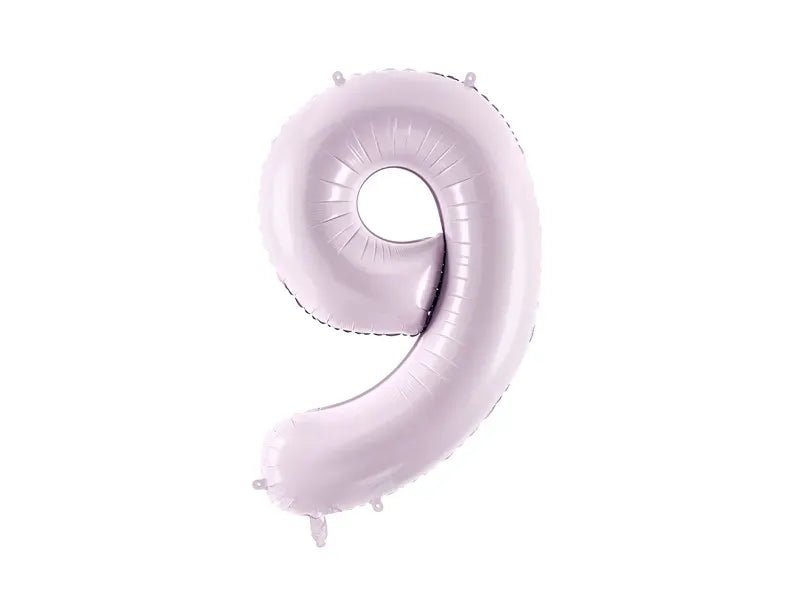 Фолиев Балон Цифра, Светло Лилаво, 72 см - Party Design