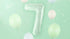 Фолиев Балон Цифра, Светло Зелено - 72 см - Party Design