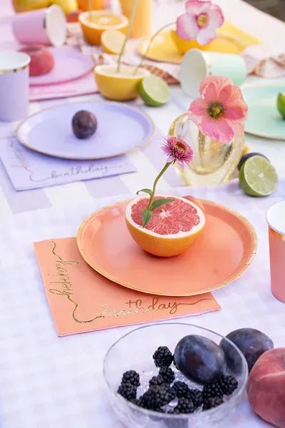 Хартиени Салфетки Happy Birthday, Разноцветни - Party Design