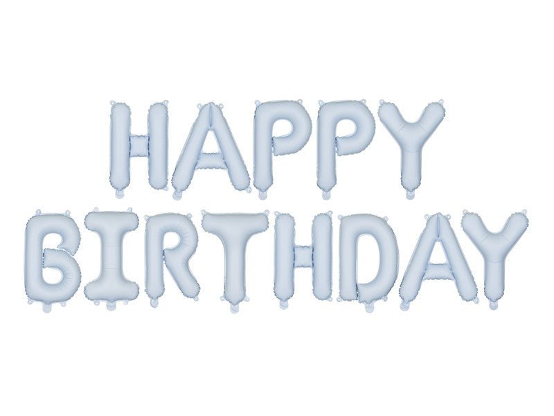 Фолиев Балон Надпис Happy Birthday, син - Party Design