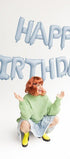 Фолиев Балон Надпис Happy Birthday, син - Party Design