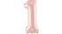 Фолиев Балон Цифра, Светло Розово - 72 см - Party Design