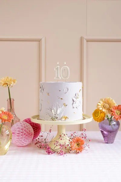 Свещи Цифри, Кремаво - Party Design