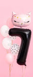 Фолиев балон цифра, 86 см, черен - Party Design