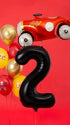 Фолиев балон цифра, 86 см, черен - Party Design