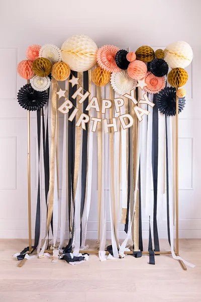 Хартиена Топка За Декорация, праскова - Party Design