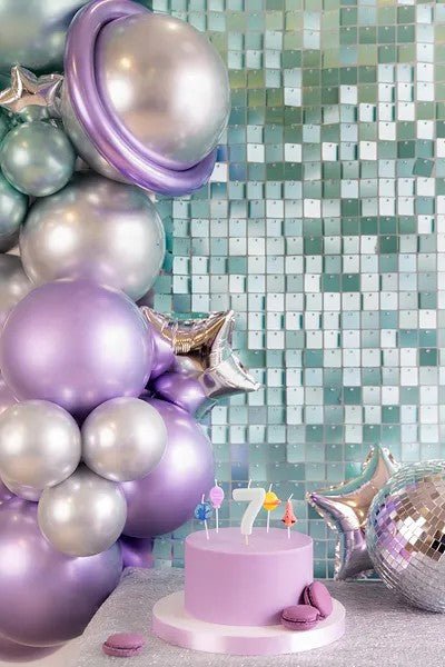 Панел за Фон с Пайети, Тюркоазен - Party Design