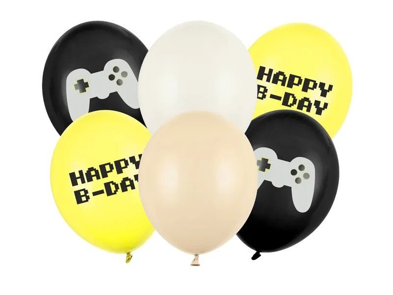 Латексови Балони "Happy B - day" - Геймър - Party Design
