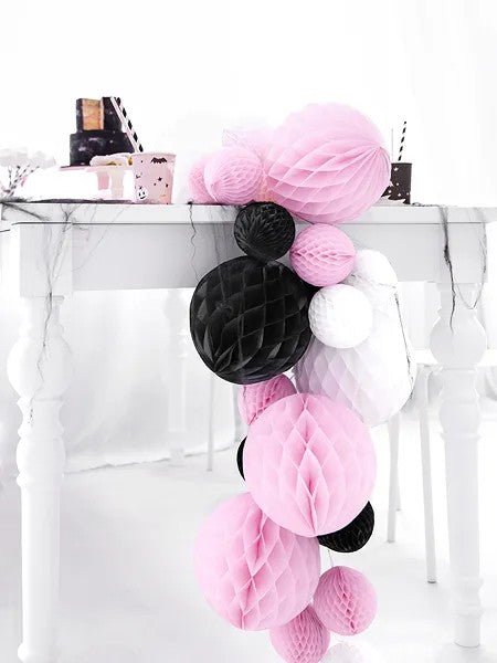 Хартиена Топка за Декорация, Светлорозова - Party Design