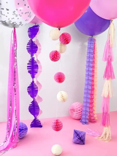 Хартиена Топка за Декорация в Розово - Party Design