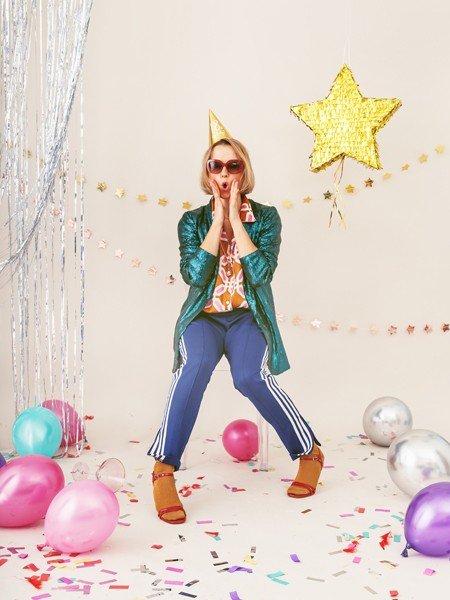 Шапки за Парти 18 - ти рожден ден, златни, 16 см - Party Design