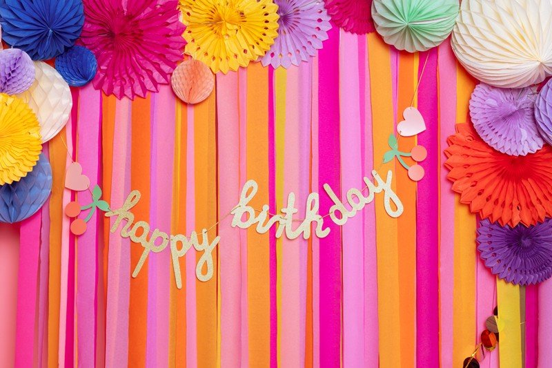 Банер Happy Birthday, 100 x 18 см - Party Design