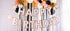 Банер Happy Birthday в Златно и кремаво - Party Design