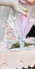 Покривка с панделки - Розова - Party Design