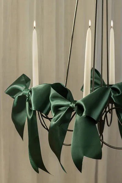 Сатенена Лента в Бутилково Зелено - 50 мм / 25 м - Party Design