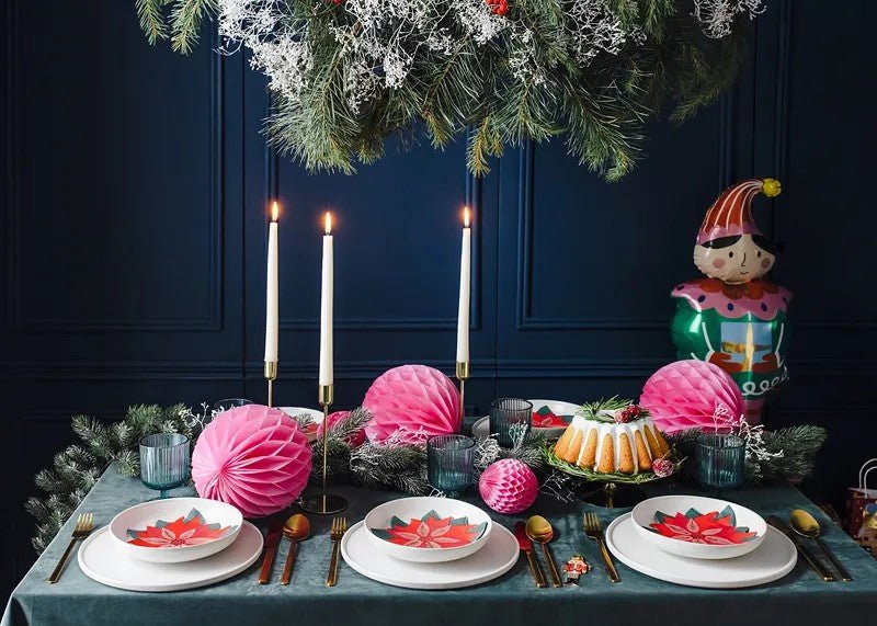 Метален Свещник в Златист Цвят - 22 см - Party Design