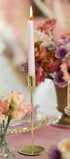 Метален Свещник в Златист Цвят - 22 см - Party Design