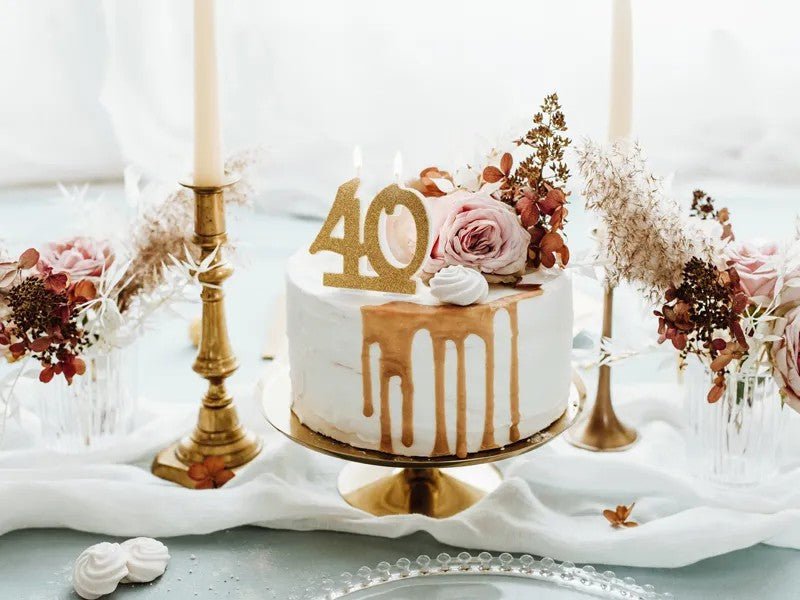 Свещичка За Рожден Ден Номер, В Златно - Party Design