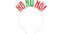 Диадема "HO HO HO!" - 17.5 x 20 см - Party Design