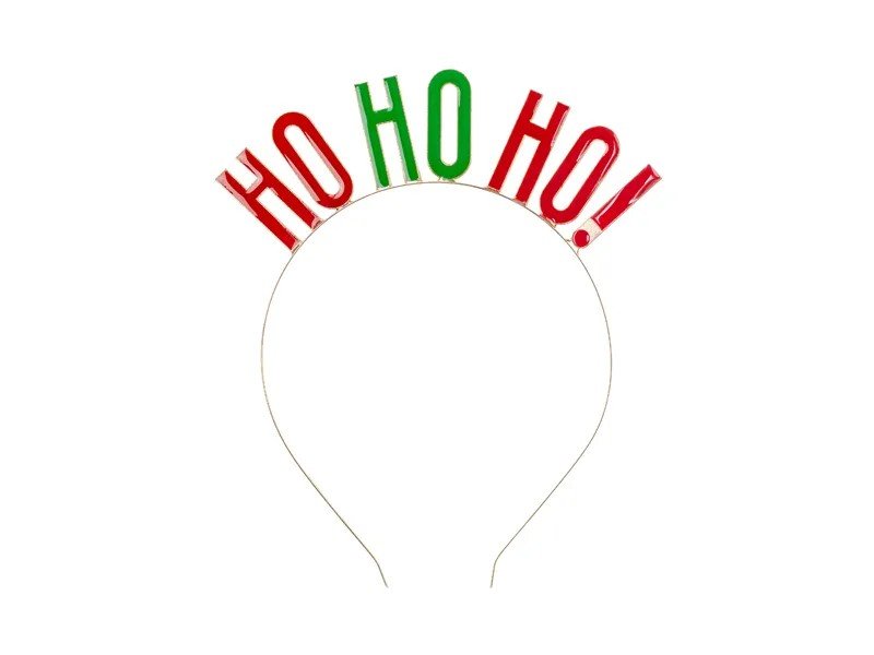 Диадема "HO HO HO!" - 17.5 x 20 см - Party Design