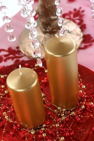 Метализирана Златна Свещ - Party Design